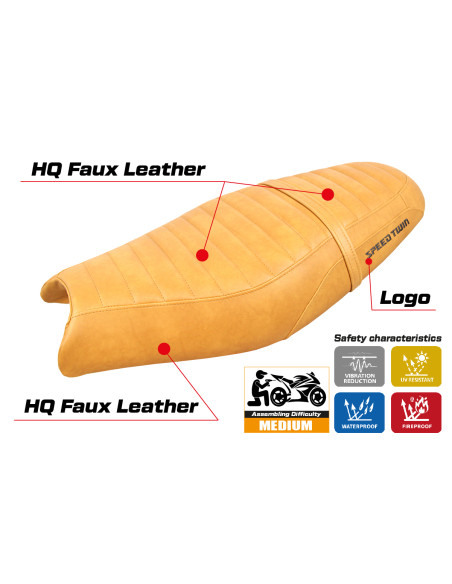 Seat cover compatible - Triumph Speed Twin 900 2019-2025 - mod Enfield