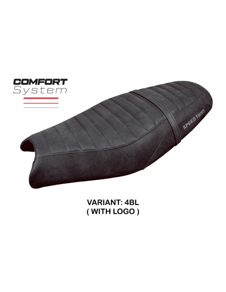 Housse de selle compatible - Triumph Speed Twin 900 2019-2025 - mod Enfield Comfort System