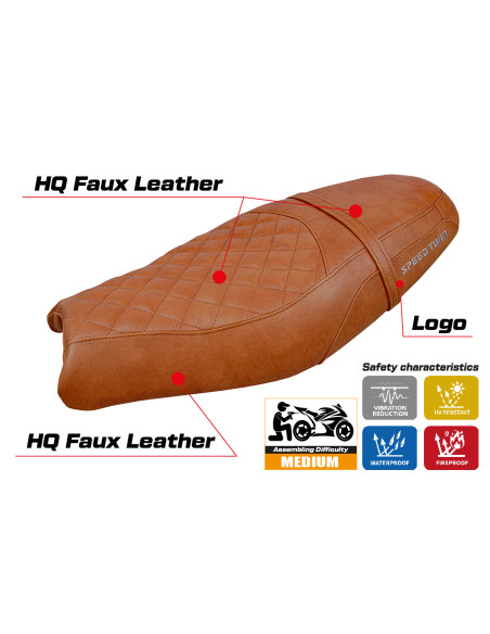 Seat cover compatible - Triumph Speed Twin 900 2019-2025 - mod Wembley