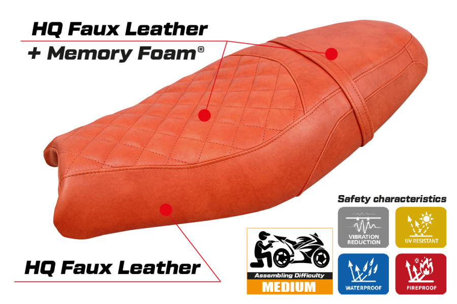 Housse de selle compatible - Triumph Speed Twin 2019-2026 - mod Wembley Comfort System