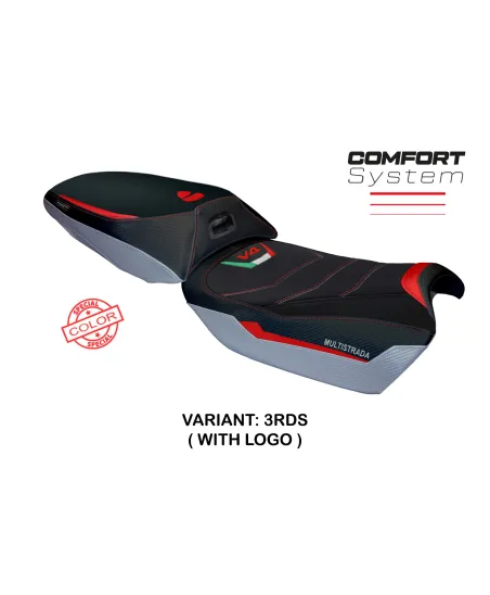 Funda de asiento compatible - Ducati Multistrada V4 Rally 2023-2025 - mod Jesi Comfort System