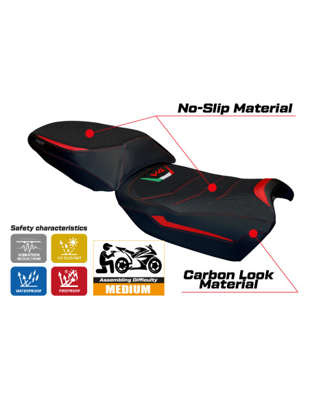 Sitzbezug kompatibel - Ducati Multistrada V4 Rally 2023-2025 - mod Adria Ultragrip