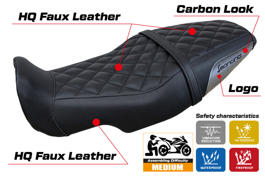Seat cover compatible - Benelli Leoncino 800 2022-2026 - mod Sydney