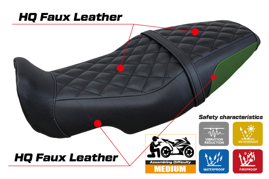 Seat cover compatible - Benelli Leoncino 800 2022-2026 - mod Sydney