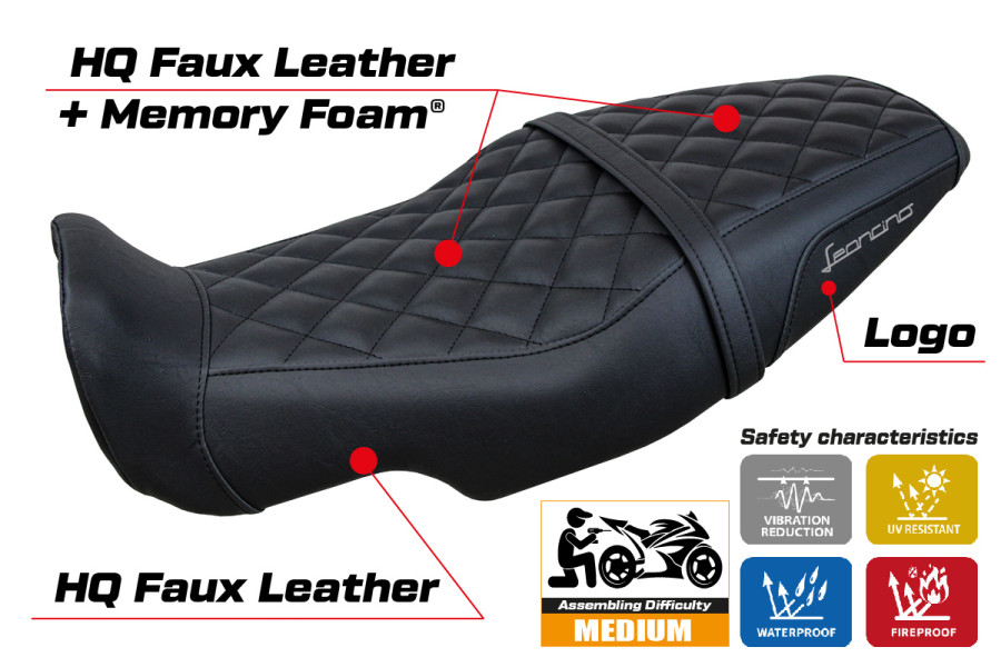 Sitzbezug kompatibel - Benelli Leoncino 800 2022-2026 - mod Sydney Comfort System