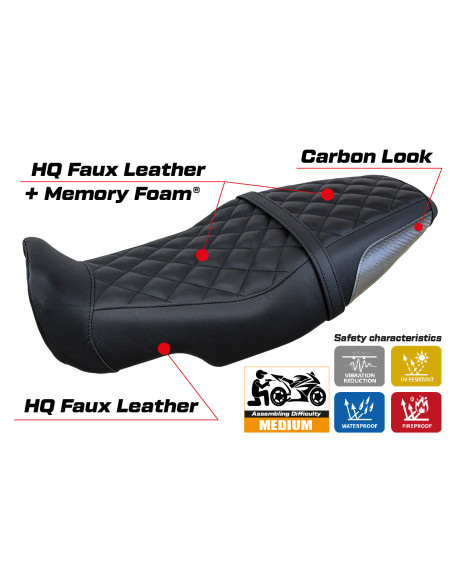 Rivestimento sella compatibile - Benelli Leoncino 800 2022-2025 - mod Sydney Comfort System