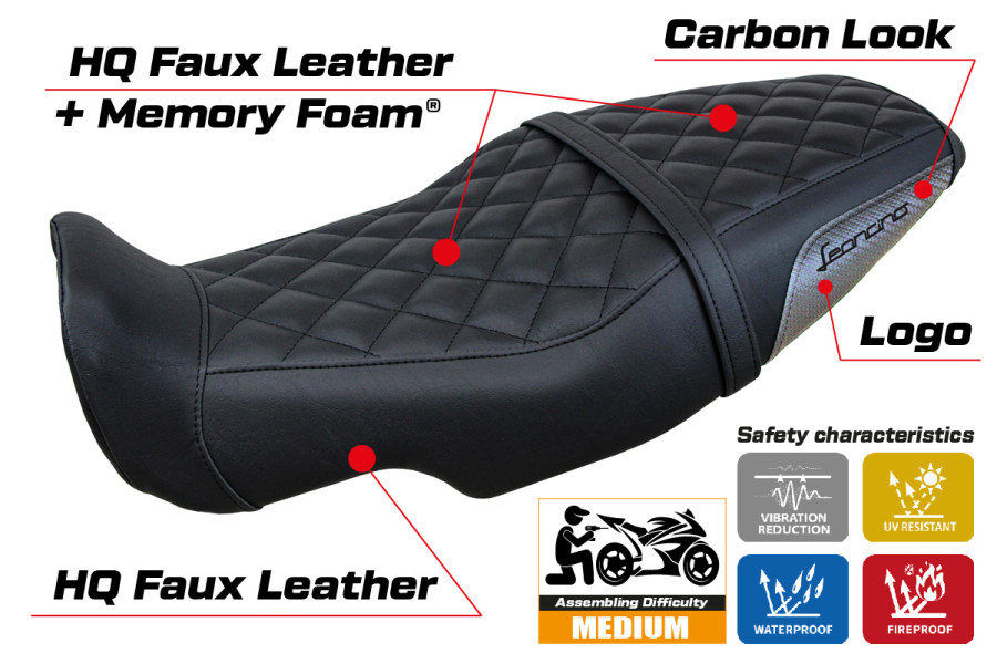 Seat cover compatible - Benelli Leoncino 800 2022-2026 - mod Sydney Comfort System
