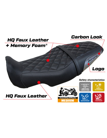 Seat cover compatible - Benelli Leoncino 800 2022-2025 - mod Sydney Comfort System