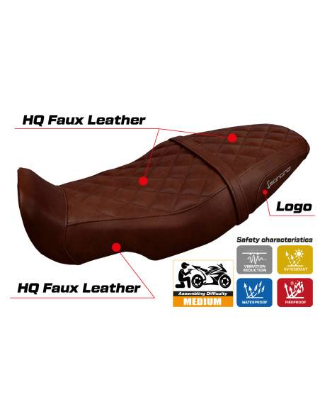 Funda de asiento compatible - Benelli Leoncino 800 2022-2025 - mod Camberra