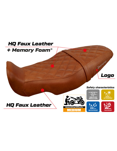 Sitzbezug kompatibel - Benelli Leoncino 800 2022-2025 - mod Camberra Comfort System