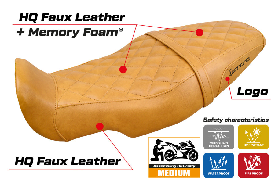 Sitzbezug kompatibel - Benelli Leoncino 800 2022-2026 - mod Camberra Comfort System