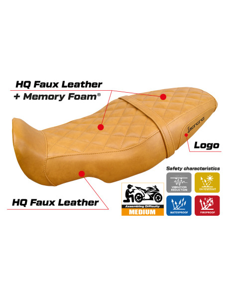 Sitzbezug kompatibel - Benelli Leoncino 800 2022-2025 - mod Camberra Comfort System