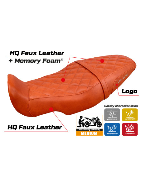 Sitzbezug kompatibel - Benelli Leoncino 800 2022-2025 - mod Camberra Comfort System