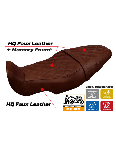 Seat cover compatible - Benelli Leoncino 800 2022-2025 - mod Camberra Comfort System