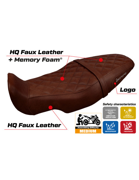 Sitzbezug kompatibel - Benelli Leoncino 800 2022-2025 - mod Camberra Comfort System