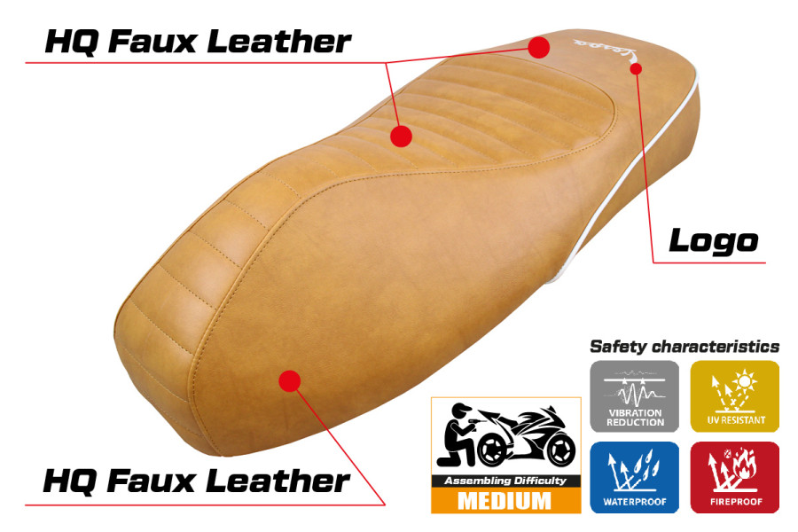Seat cover compatible - Vespa GTS 125/150/300 2009 - 2024 - mod Panarea