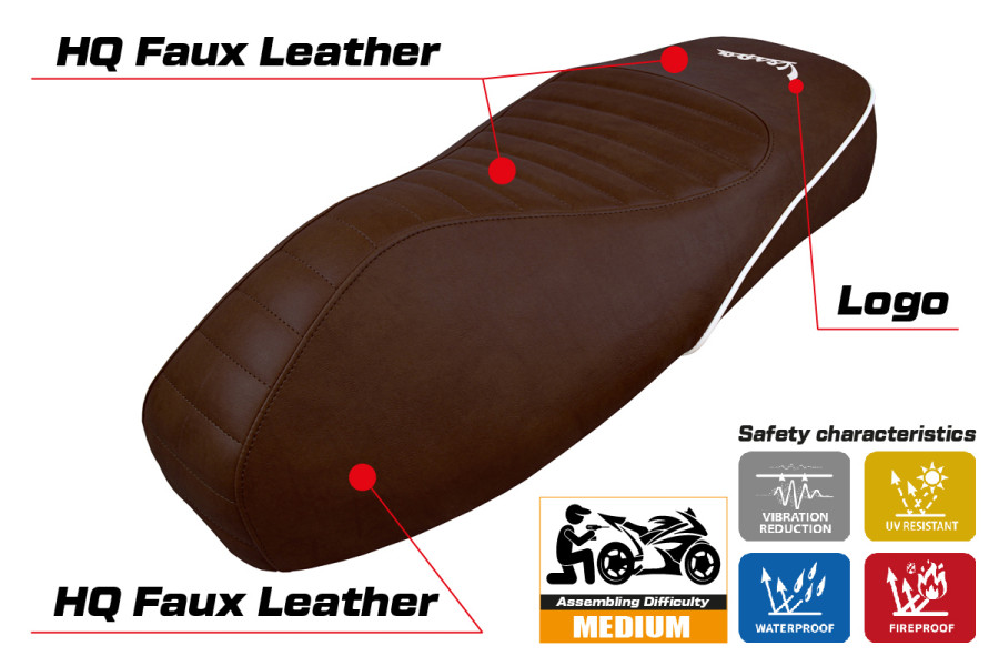 Seat cover compatible - Vespa GTS 125/150/300 2009 - 2024 - mod Panarea