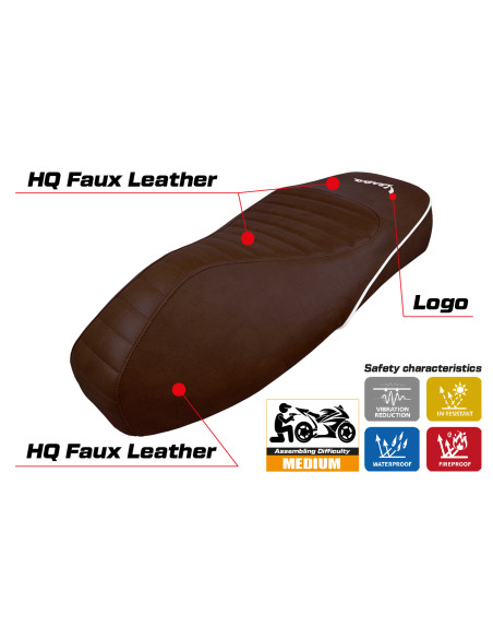 Seat cover compatible - Vespa GTS 125/150/300 2009 - 2024 - mod Panarea