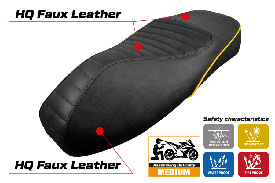Housse de selle compatible - Vespa GTS 125/150/300 2009 - 2024 - mod Panarea