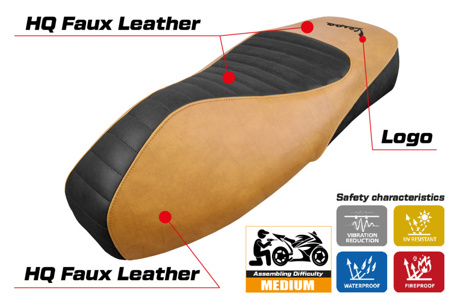 Seat cover compatible - Vespa GTS 125/150/300 2009 - 2024 - mod Alicudi