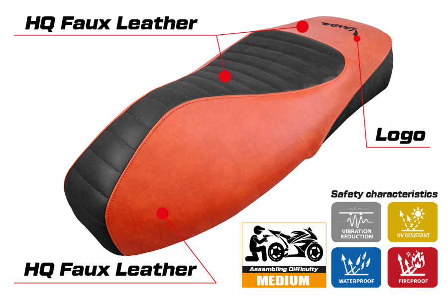 Rivestimento sella compatibile - Vespa GTS 125/150/300 2009 - 2024 - mod Alicudi