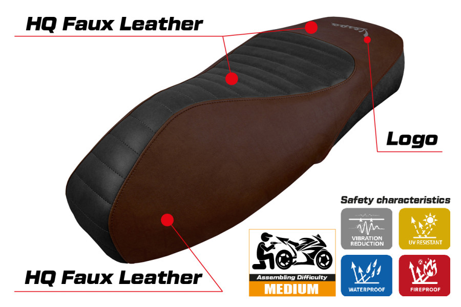 Rivestimento sella compatibile - Vespa GTS 125/150/300 2009 - 2024 - mod Alicudi