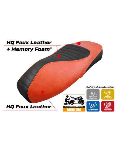 Sitzbezug kompatibel - Vespa GTS 125/150/300 2009 - 2024 - mod Alicudi Comfort System