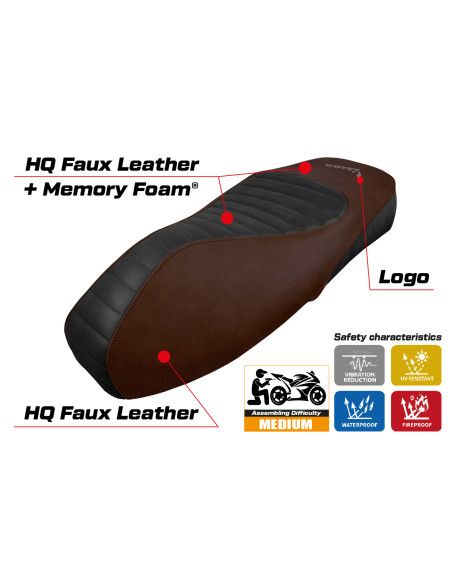 Sitzbezug kompatibel - Vespa GTS 125/150/300 2009 - 2024 - mod Alicudi Comfort System