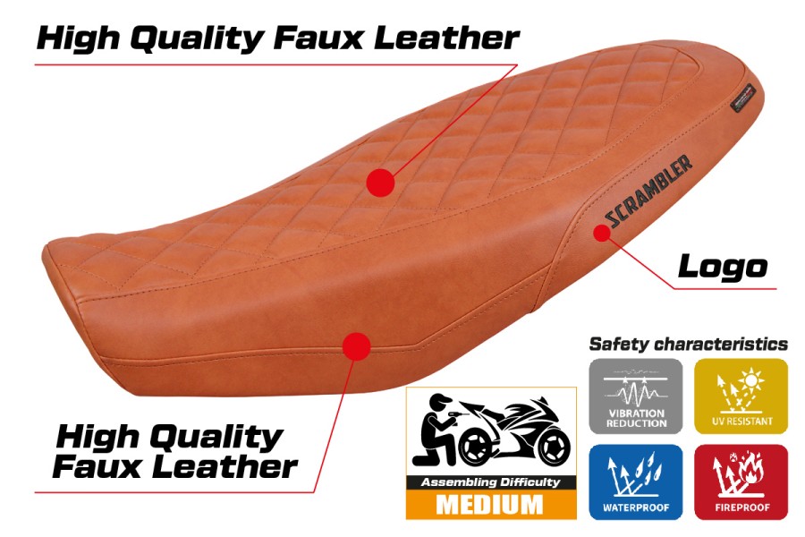 Sitzbezug kompatibel - Ducati Scrambler 800 2023-2026 - mod Venice