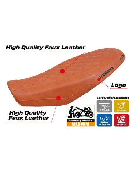 Seat cover compatible - Ducati Scrambler 800 2023-2025 - mod Venice