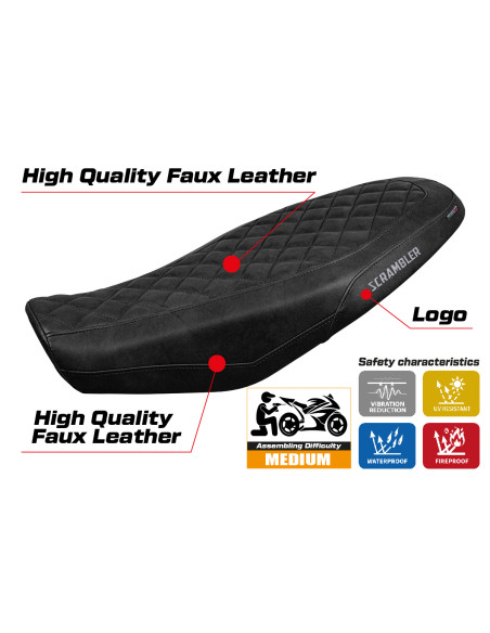 Seat cover compatible - Ducati Scrambler 800 2023-2025 - mod Venice