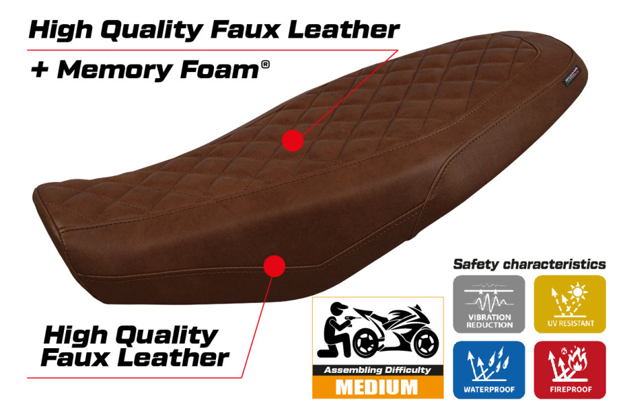 Sitzbezug kompatibel - Ducati Scrambler 800 2023-2026 - mod Venice Comfort System