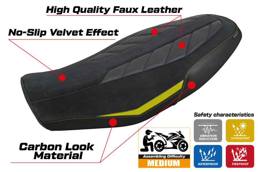 Housse de selle compatible - Ducati Scrambler 800 2023-2026 - mod Rimini
