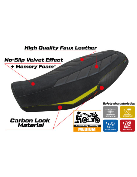 Seat cover compatible - Ducati Scrambler 800 2023-2025 - mod Rimini Comfort System