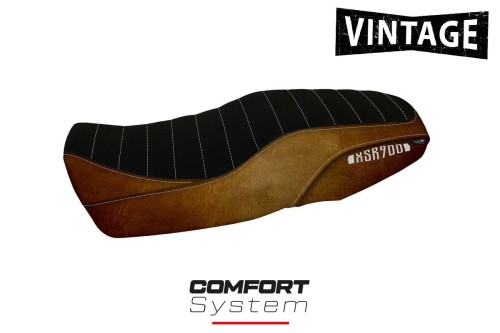 Funda de asiento compatible - Yamaha XSR 900 2016 - 2021 - mod Portorico 1 Vintage Comfort System