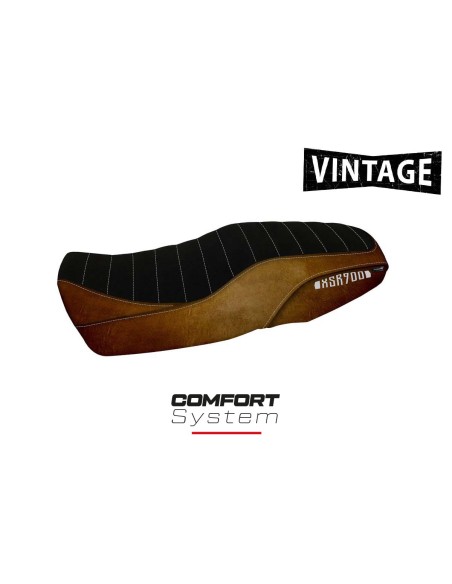 Seat cover compatible - Yamaha XSR 900 2016 - 2021 - mod Portorico 1 Vintage Comfort System