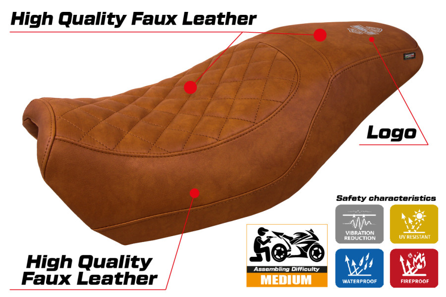 Sitzbezug kompatibel - Harley Davidson Street 500 / 750 2016 - 2021 - mod Miami
