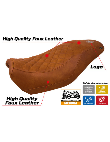 Funda de asiento compatible - Harley Davidson Street 500 / 750 2016 - 2021 - mod Miami