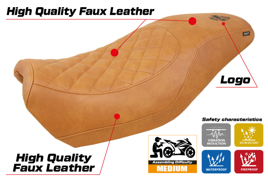 Housse de selle compatible - Harley Davidson Street 500 / 750 2016 - 2021 - mod Miami