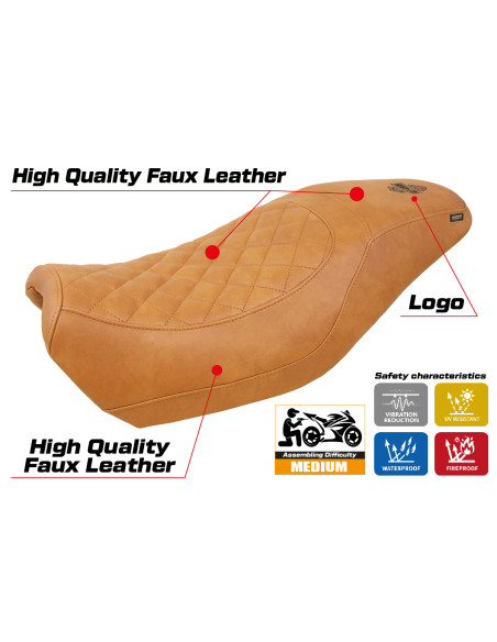 Seat cover compatible - Harley Davidson Street 500 / 750 2016 - 2021 - mod Miami