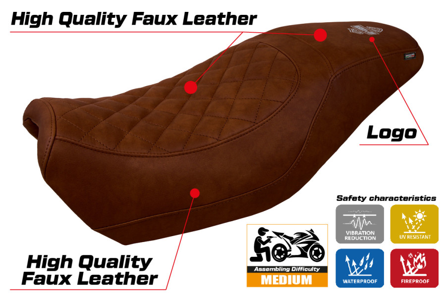 Funda de asiento compatible - Harley Davidson Street 500 / 750 2016 - 2021 - mod Miami