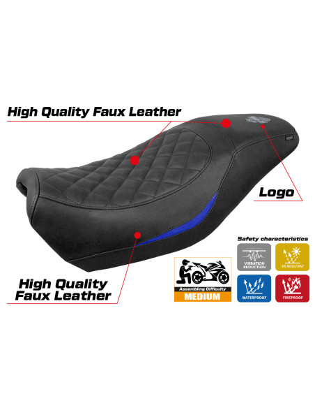 Sitzbezug kompatibel - Harley Davidson Street 500 / 750 2016 - 2021 - mod Miami