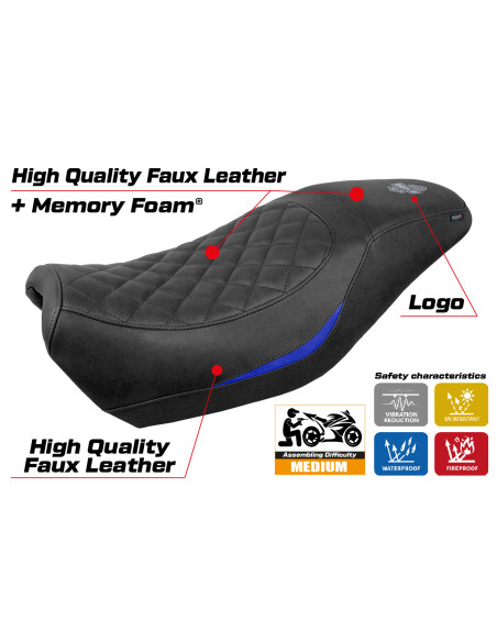 Rivestimento sella compatibile - Harley Davidson Street 500 / 750 2016 - 2021 - mod Miami Comfort System
