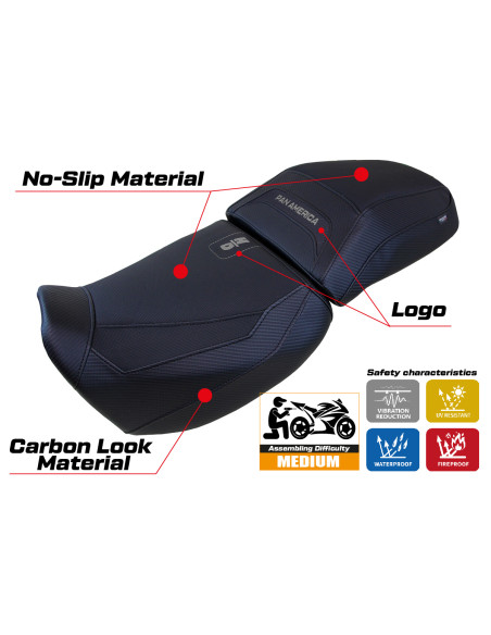 Seat cover compatible - Harley Davidson Pan America 2021-2025 - mod Vegas