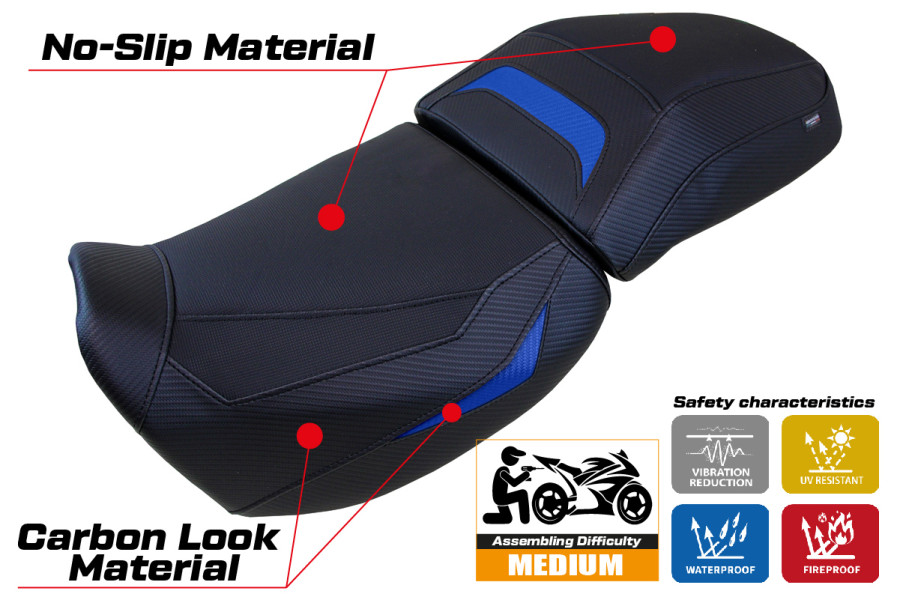 Housse de selle compatible - Harley Davidson Pan America 2021-2026 - mod Vegas