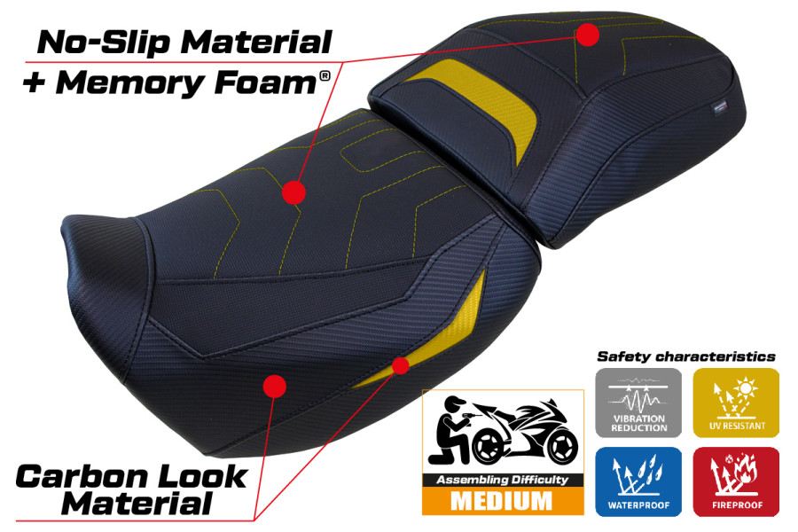Funda de asiento compatible - Harley Davidson Pan America 2021-2026 - mod Vegas Comfort System