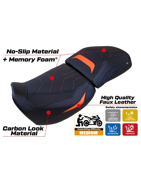 Housse de selle compatible - Harley Davidson Pan America 2021-2025 - mod Vegas Comfort System