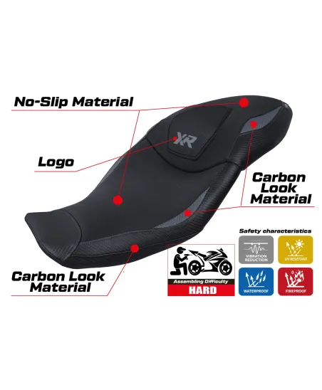Funda de asiento compatible - BMW S 1000 XR 2020 - 2023 - mod Dresden