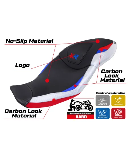 Seat cover compatible - BMW S 1000 XR 2020 - 2023 - mod Dresden
