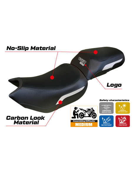 Funda de asiento compatible - Triumph Tiger 1200 2022-2025 - mod Wales